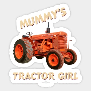 Mummy's tractor girl Sticker